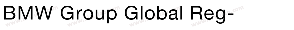 BMW Group Global Reg字体转换